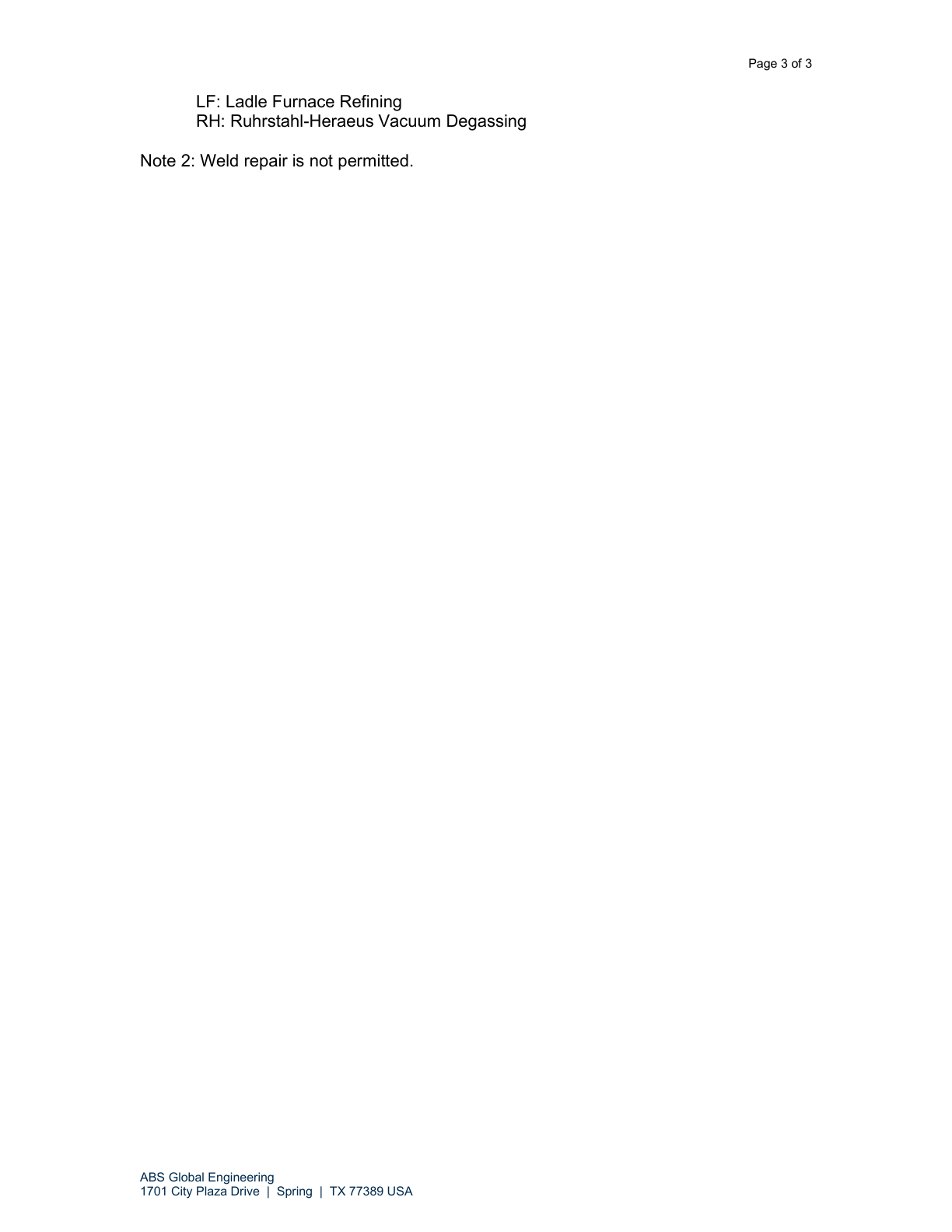 美国船级社证书ABS